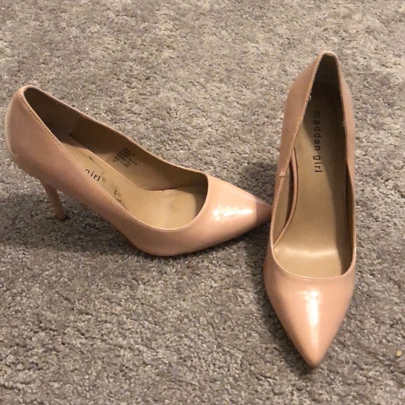 Madden Girl Pink Nude Toe Point Heels - Picture 7 of 10